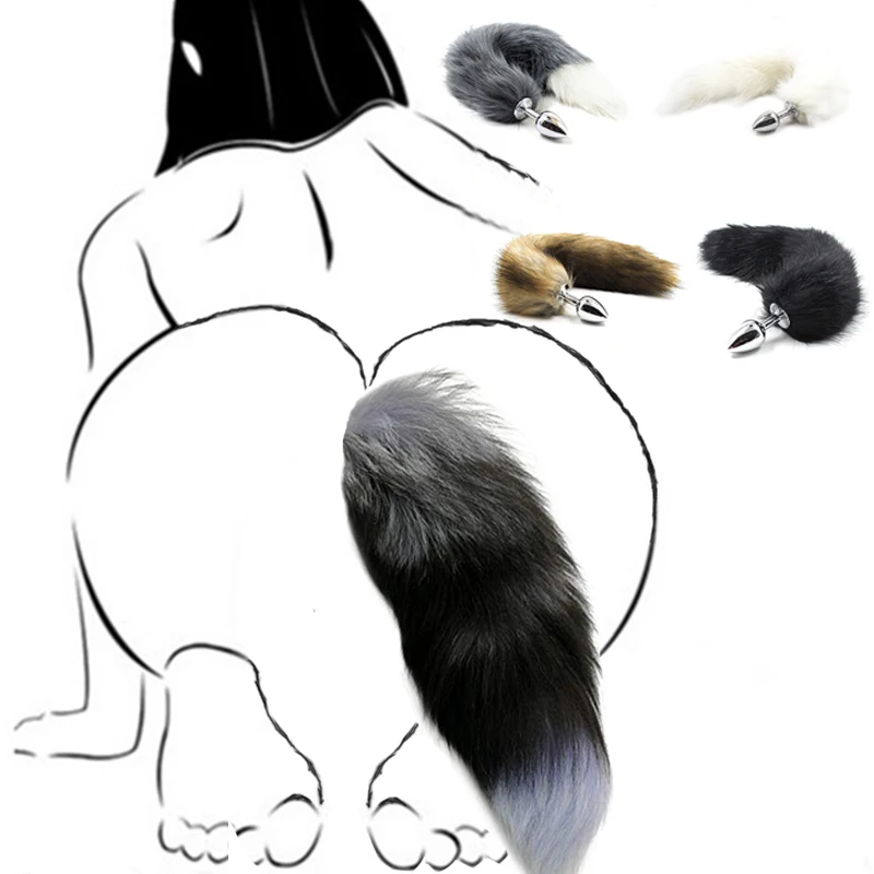 8 Kinds Erotic Fox Tail Anal Butt Plug G-spot Vibrator Sex Toys For Women Men Couples Adult Games Buttplug Products | Красота и