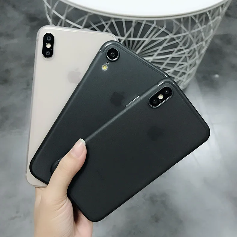 Ультра тонкий матовый телефон случае для iPhoneXsMax iPhoneXR iPhone6 7 8 iPhone7