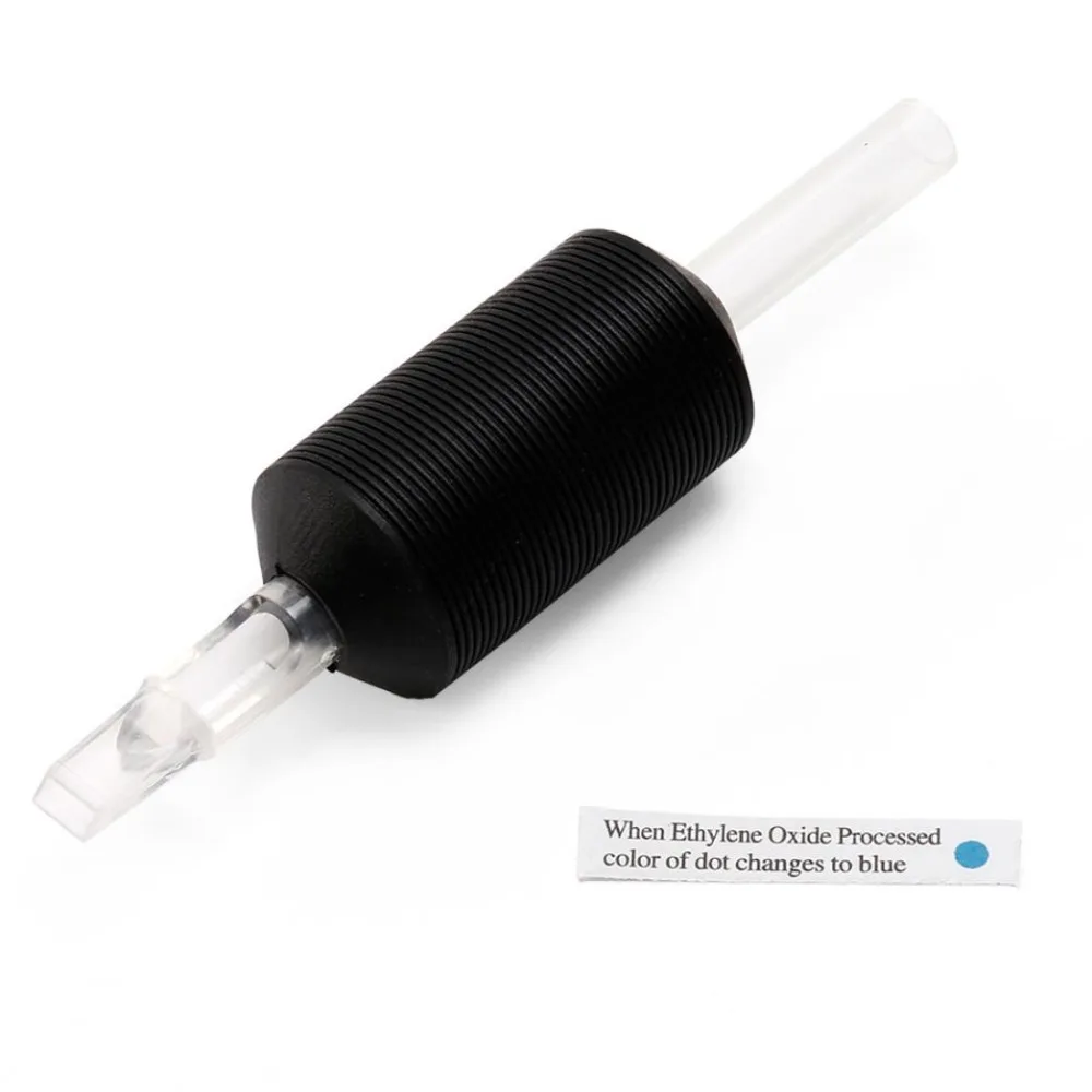 Disposable Tattoo Grips Black Handle Tips 25mm Silicon Gel 20Pcs/Lot Wholesale Accessory | Красота и здоровье