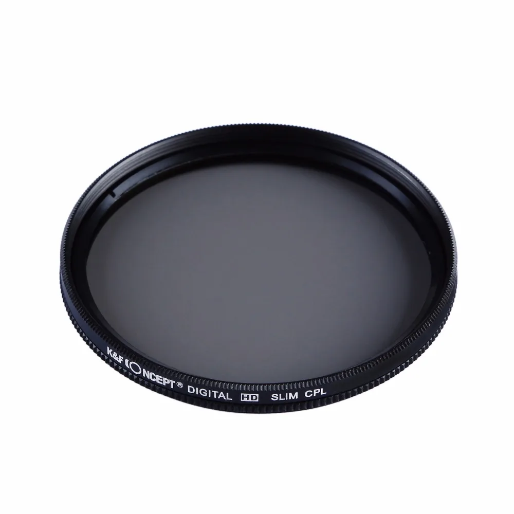 K & F CONCEPT 52 мм 58 67 UV CPL FLD согревающий фильтр объектива сумка для фотоаппарата nikon