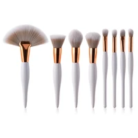 professional makeup brushes set 8pcs brush tools wood handle soft nylon head for eye shadow cosmetics 6setslot drop shipping