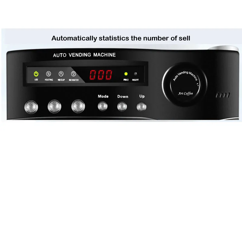 

Coin operate 820 W commercial coffee vending machine price coffee capsule making machine with three raw material box