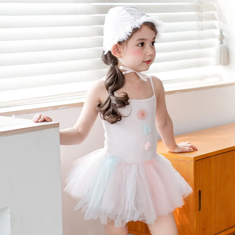 Детский купальный костюм одежда для купания кружевные розовые детские