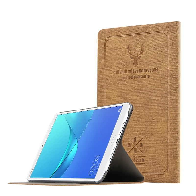 Ретро винтажный Чехол подставка из искусственной кожи для Huawei MediaPad M5 10 8 Pro