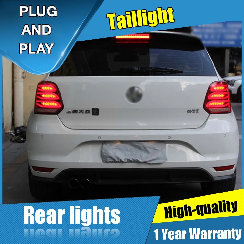 Автомобильный Стайлинг для Volkswagen polo задний фонарь s 2011-2018 светодиодный + сигнал
