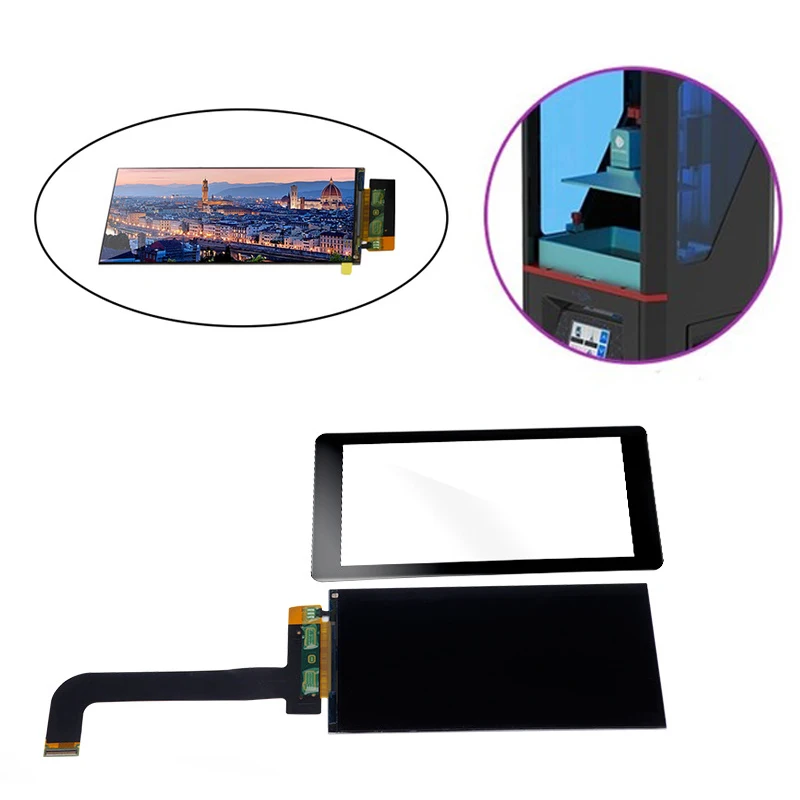 5 дюймовый ЖК экран 2560x1440 2K LS055R1SX03 + Защитное стекло для ANYCUBIC Photon Wanhao D7 светильник