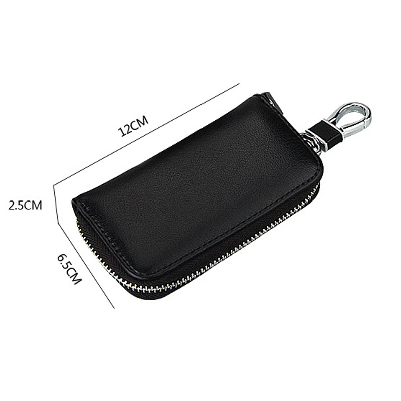 Мужской автомобильный кошелек для ключей из натуральной кожи с держателем