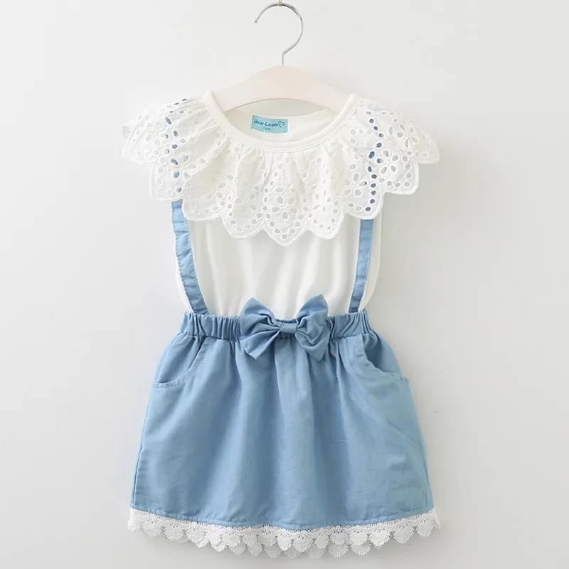 

2019 Summer toddler girl dresses / Demin dress with suspender