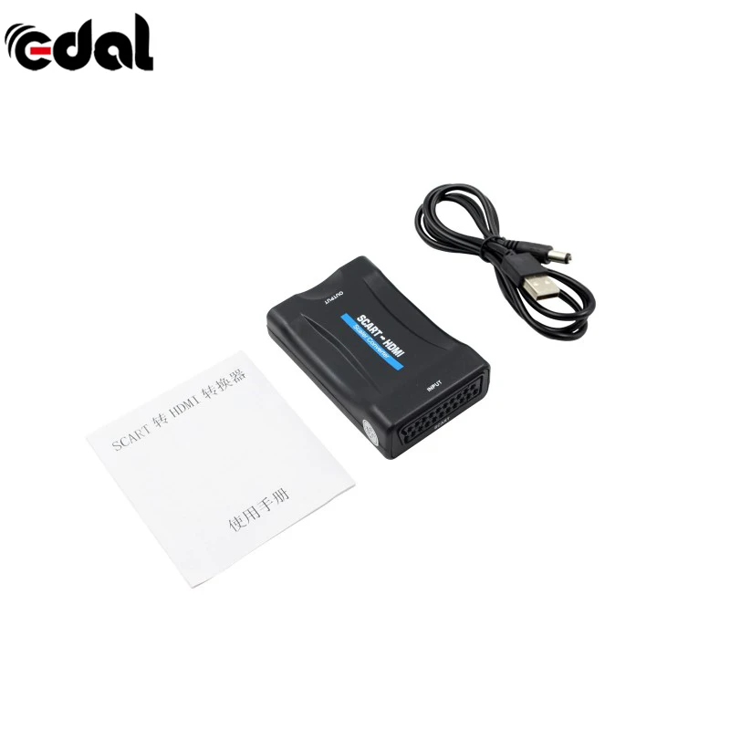 Конвертер SCART в HDMI 1080p видео аудио конвертер EU/UK Разъем для смартфона HD TV DVD |