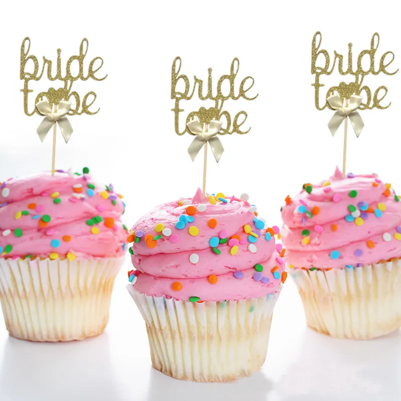 Chicinlife с надписью &quotBride To Be&quot для капкейка-девичник вечерние украшения Свадебные