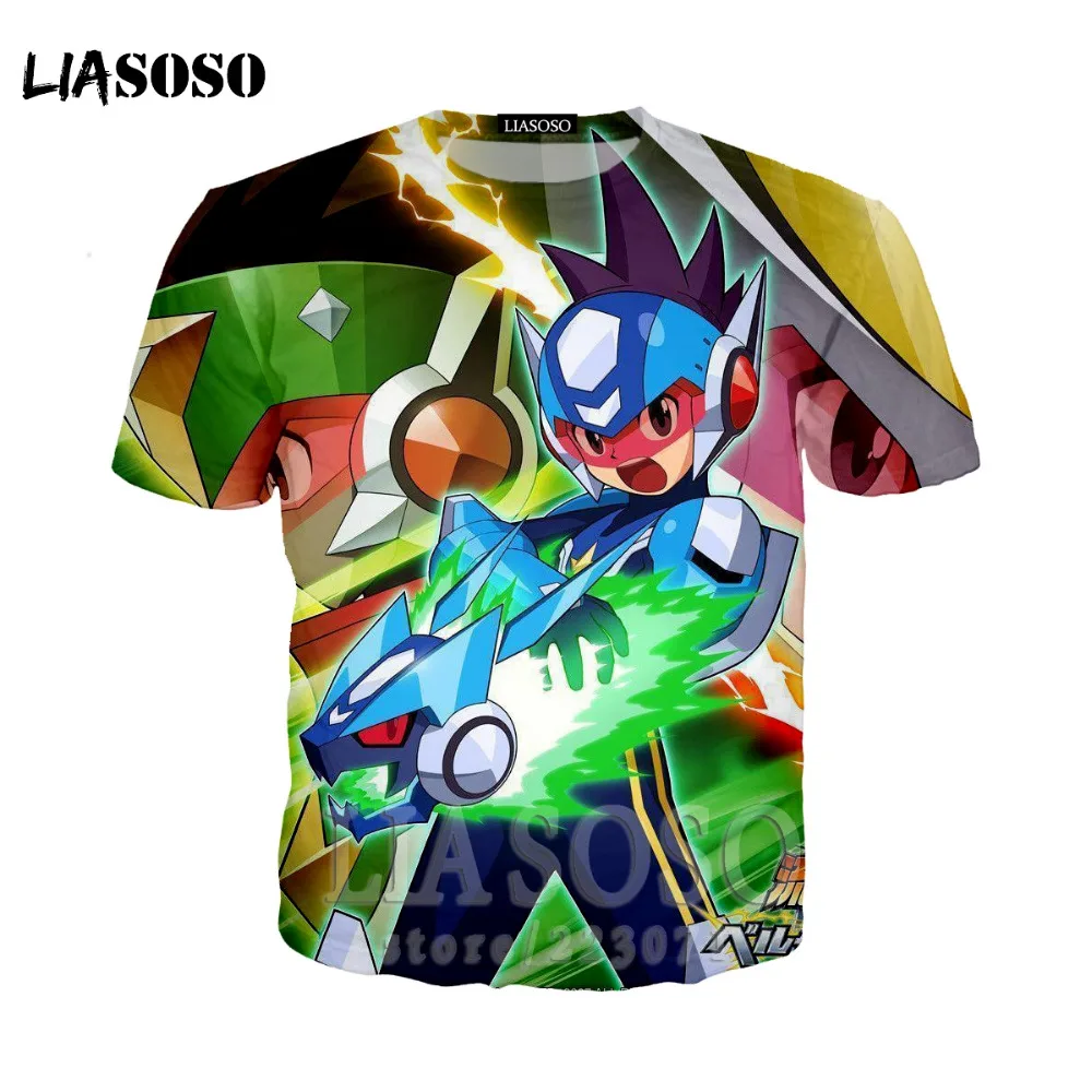 Футболка LIASOSO mega man genesis рисунок 3d печать футболка рубашка Косплей Рокман X легенды