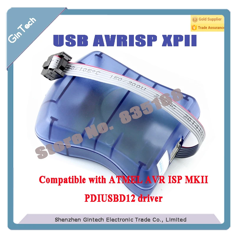 Программатор PDIUSBD12 USB AVRISP XPII Atmel AVR совместим с mkII ISP программатор mk2 поддерживает