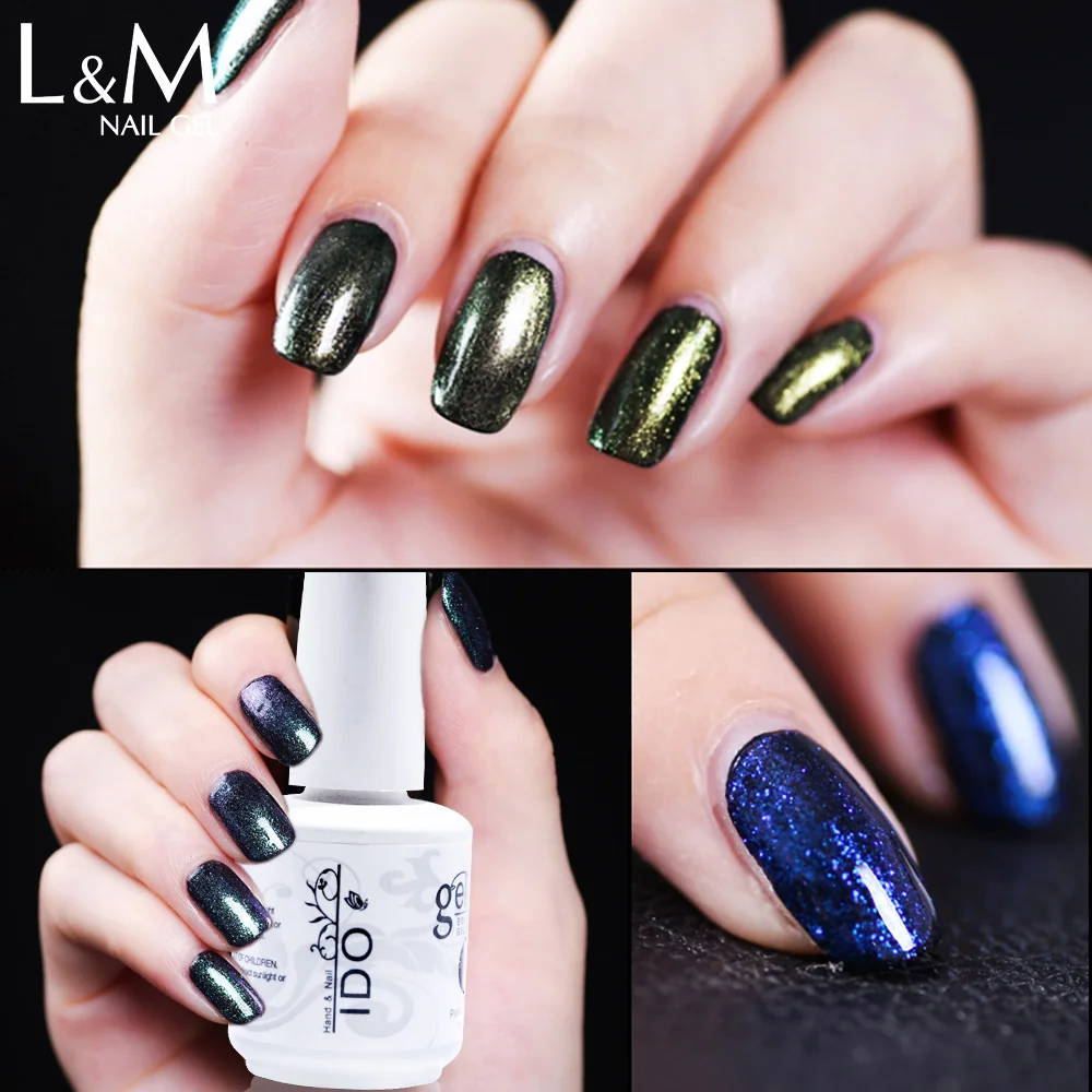 Бесплатная доставка 12 шт. долговечный Светодиодный УФ лак Хамелеон Гель для