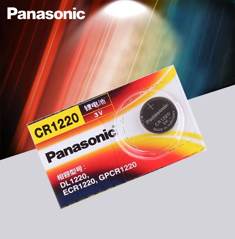 10 шт. оригинальные Panasonic CR1220 кнопочные батареи CR 1220 3 В литиевая батарея BR1220 DL1220