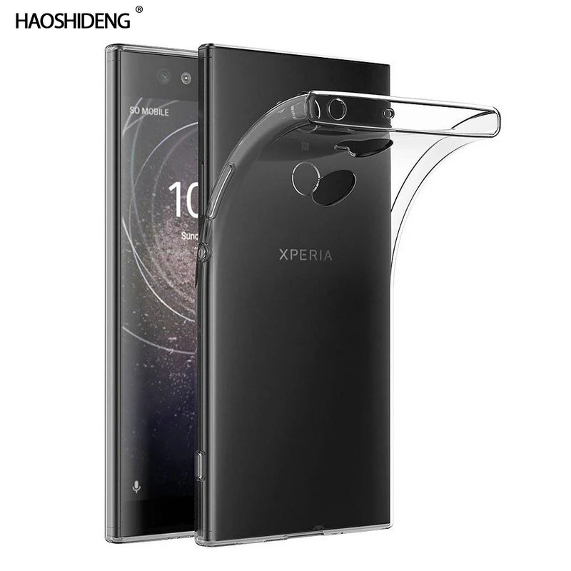 Чехол для sony Xperia XA2 TPU Силиконовый прочный прозрачный мягкий чехол двойной