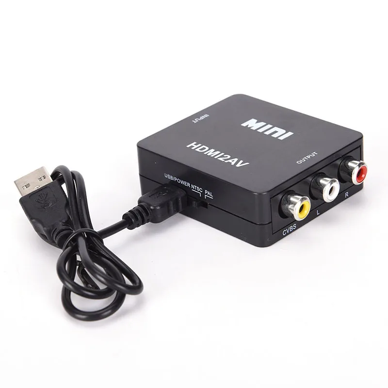 Etmakit HDMI в AV адаптер конвертер кабель CVBS 3RCA 1080P композитный видео аудио Поддержка