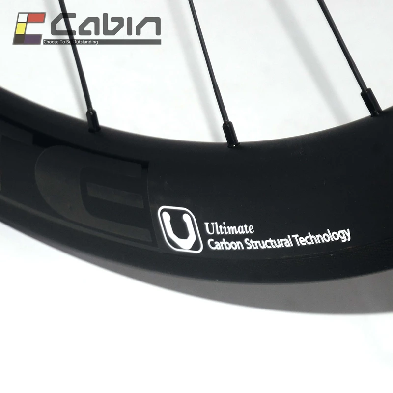 Velosa Ultimate 50 Асимметричный мм полный углеродный велосипедный комплект колес 700C