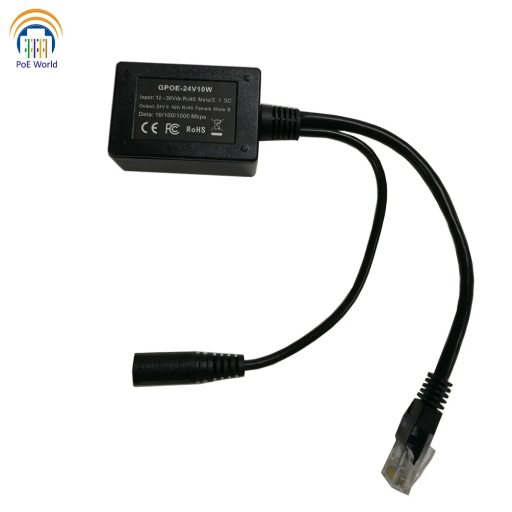 12V 30VDC вход гигабитная мощность через ethernet Инжектор PoE для Mikrotik/UbNT 24V продукт от