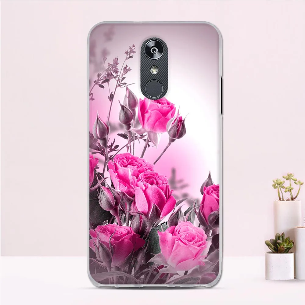 Чехол для телефона LG Stylo 4 мягкий ТПУ чехол с объемным рельефным рисунком Q стилус