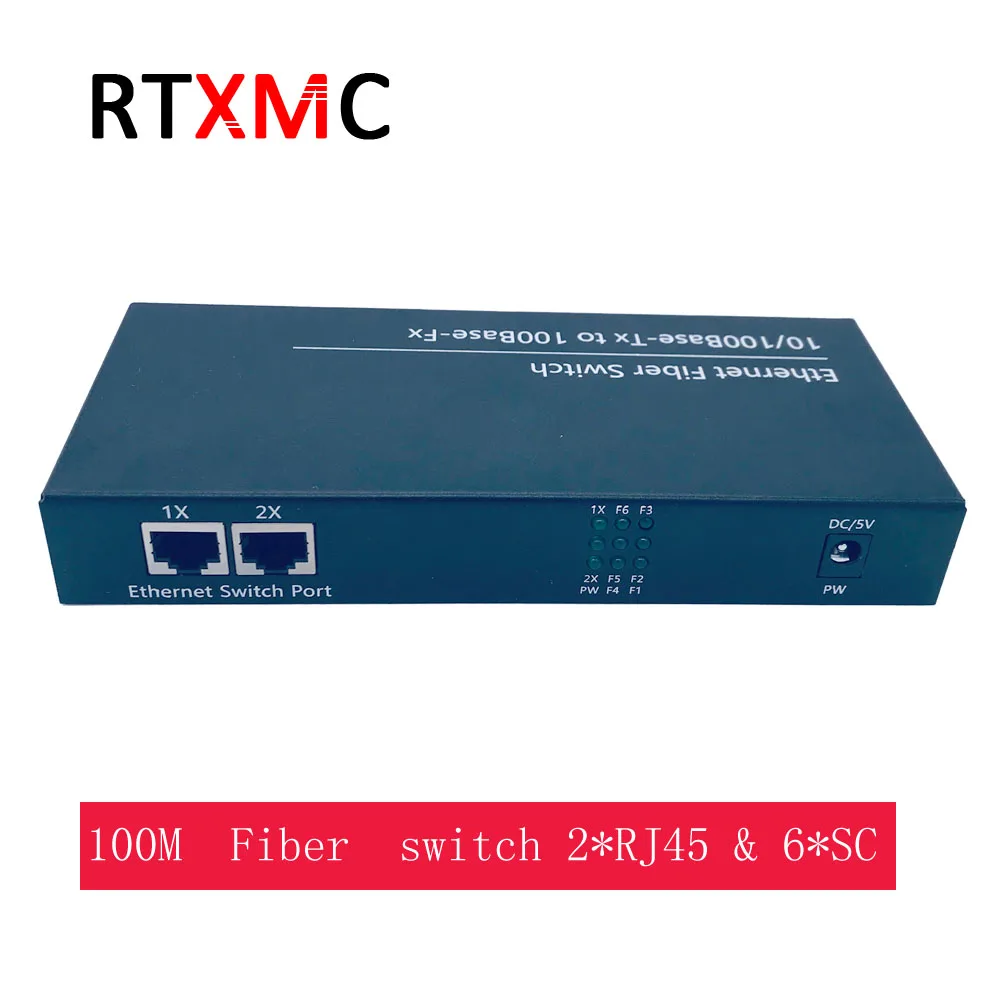 10/100 м Быстрый Ethernet коммутатор преобразования 25 км волоконно оптический медиа