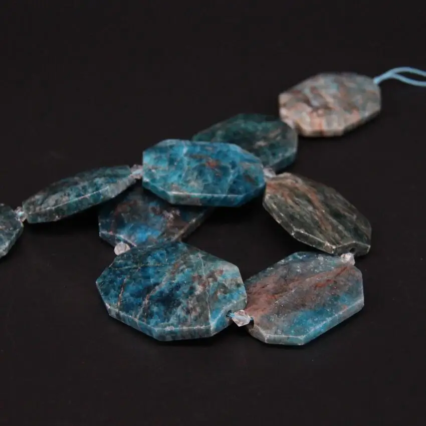 Бусины Из Натурального голубого апатита 15 5 дюйма/нитка|loose beads|beads jewelry makingblue apatite |