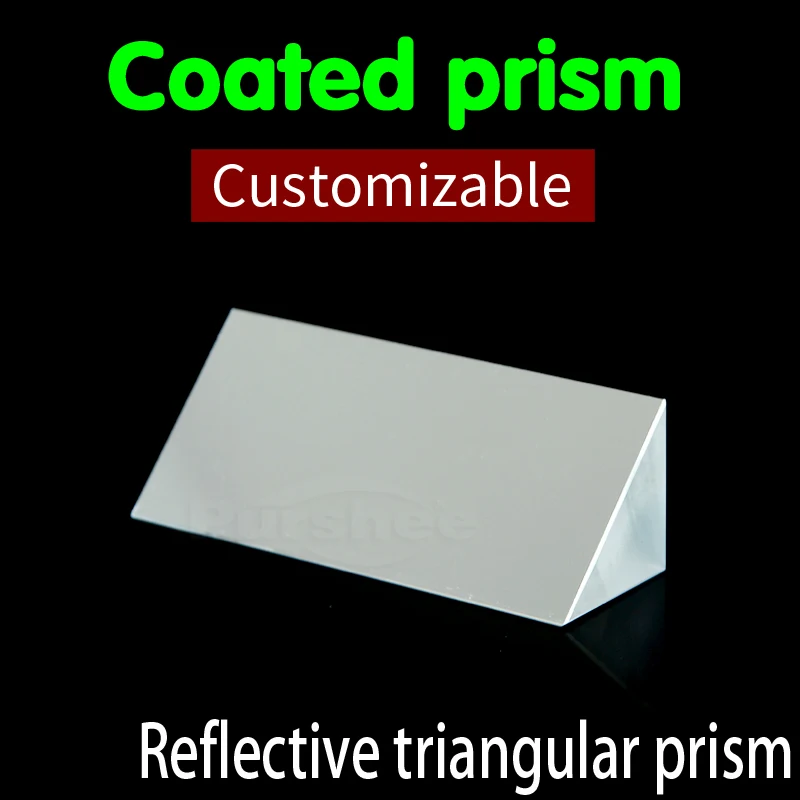 Optical glass triangular prism with reflecting film(20x20x60mm) | Канцтовары для офиса и дома