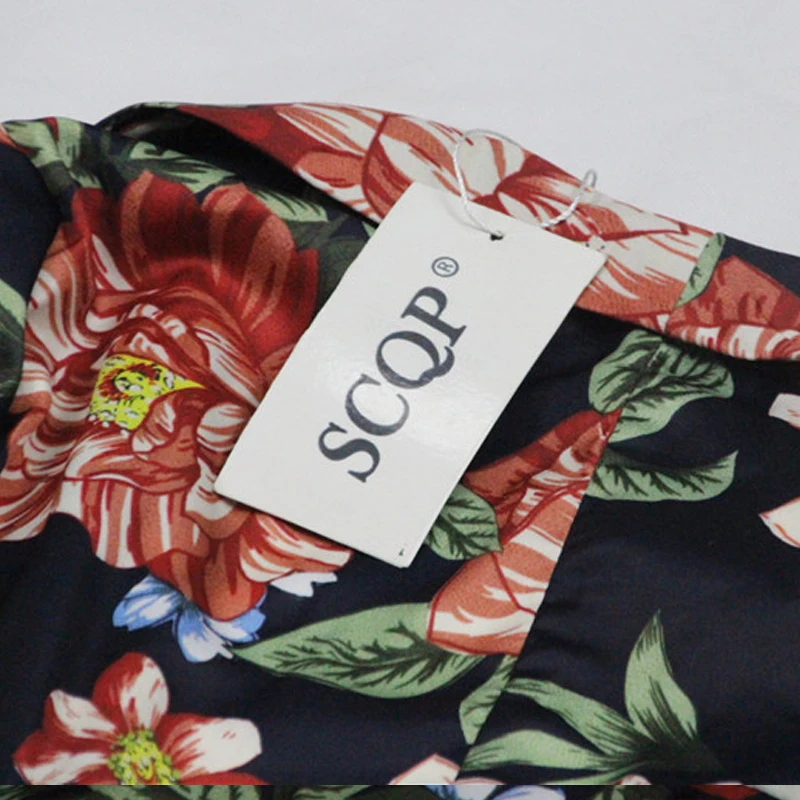 SCQP Bow Lace Up Printed Spring Jacket Women Long Sleeve Ladies Fashion Outerwear Womens Floral Cardigan Vintage 2017 Woman Coat | Женская