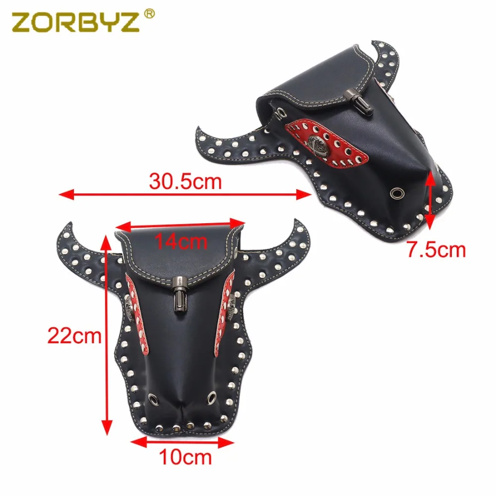 ZORBYZ ретро мотоциклетная сумка на руль из искусственной кожи седло для руля сумки