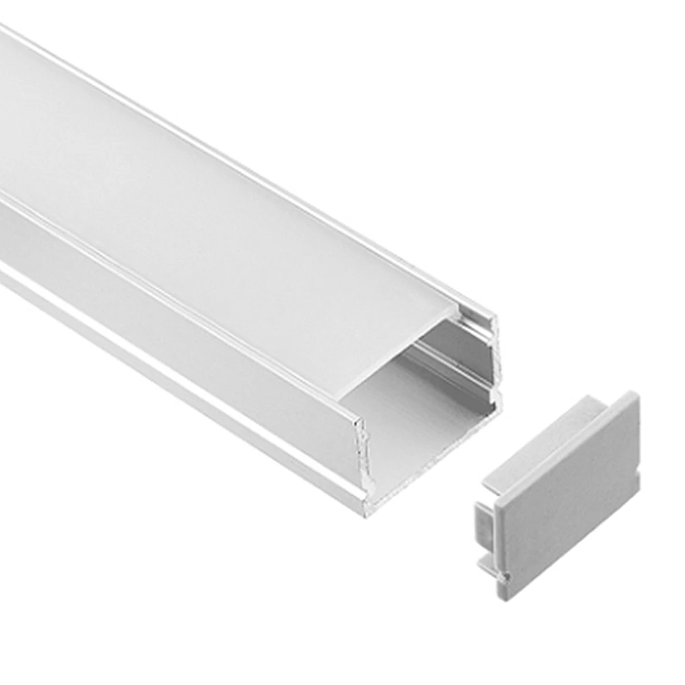 

10-50 Meters/Pack, 1m per piece led aluminum profile slim 1m with milky diffuse or clear cover for led strips