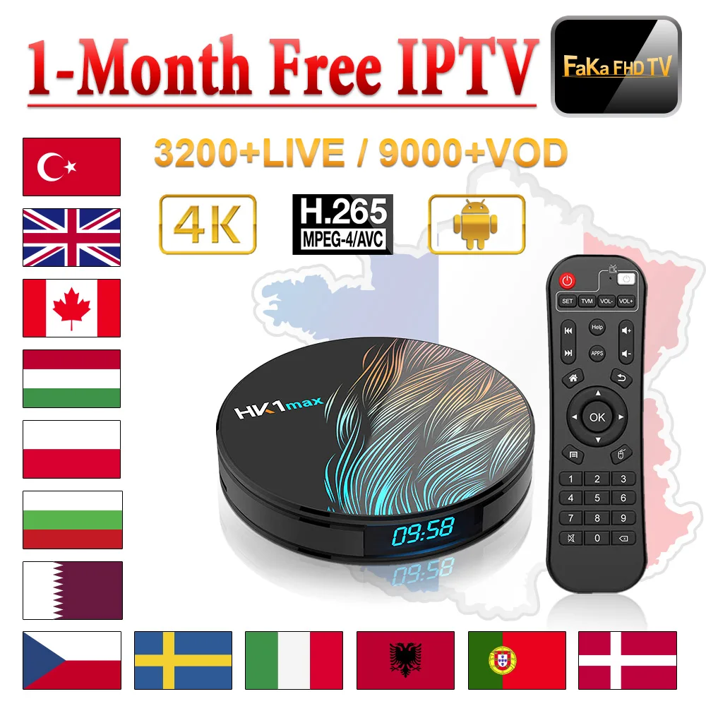 IP ТВ Италия Германия Испания HK1 максимум 1 месяц бесплатный телевизор Португалия