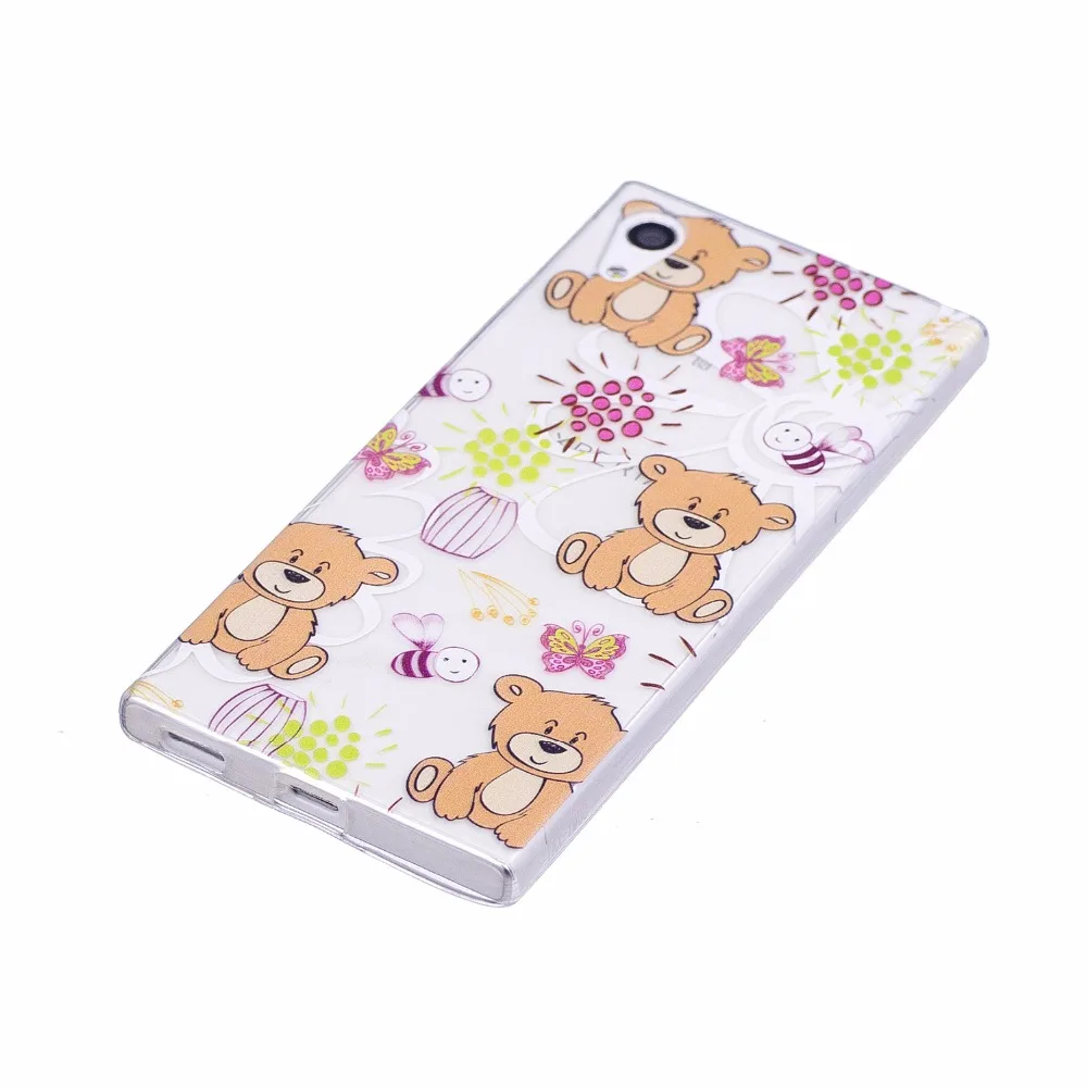 ARYIKUM Luxury Cartoon Case For Sony Xperia XA1 XA 1 XperiaXA1 Dual G3112 G3121 Silicone Gold Pink Cover Soni eXperia |
