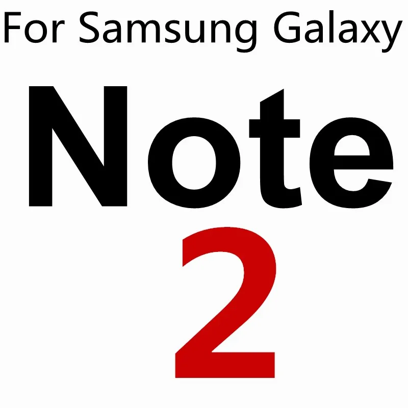 For Galaxy Note 2 С уровнем твердости 9H закаленное Стекло на samsung Galaxy A3 A5 A7 Экран протектор для samsung A5 A3 A7 j3 j320 j5 j510 защитная пленка - Цвет: For Galaxy Note 2