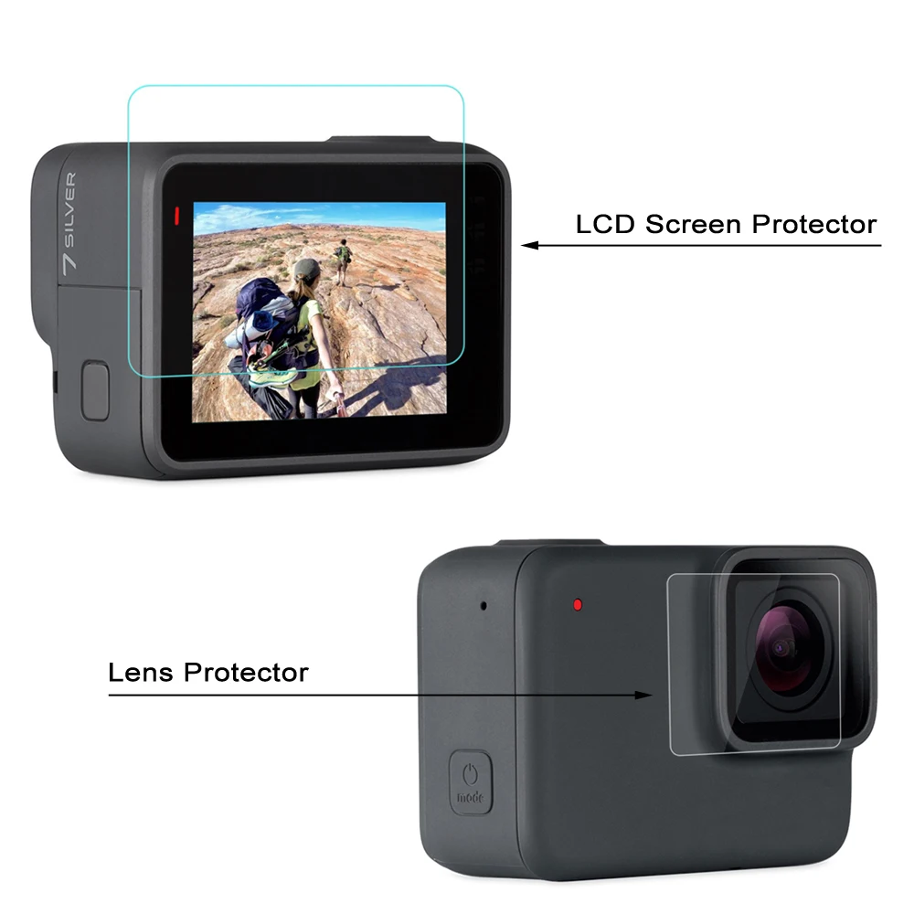 GAQOU закаленное стекло для Gopro Hero 7 6 5 черная крышка объектива ЖК-экран протектор Go Pro экшн-камера защитная пленка аксессуары