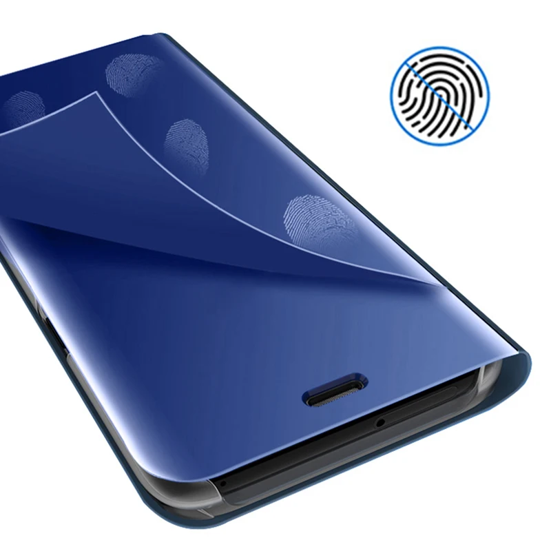 Роскошный зеркальный чехол-книжка для телефона Huawei P10 Lite P 10 легкий прозрачный