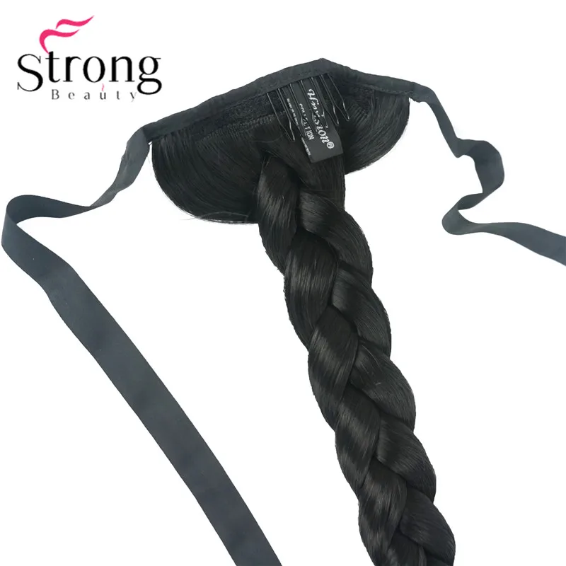 StrongBeauty, блонд, длинный рыбий хвост, коса, конский хвост, наращивание, синтетический зажим, шиньон, цвет на выбор