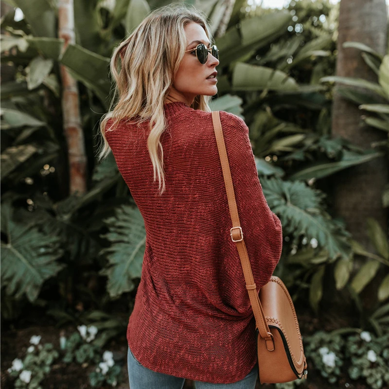 Осенне-весенние пуловеры женские 2018 летние вязаные топы свитера повседневные