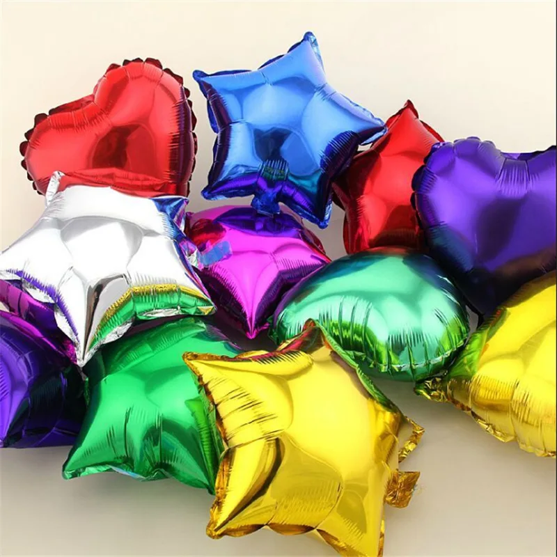 10 шт./лот дюймовый Рождественский пентаграммный воздушный шар фольгированный