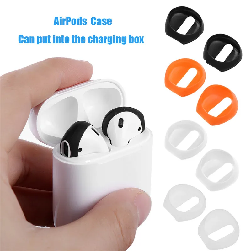 Чехол для наушников Airpods 1 пара Ультратонкий силиконовый чехол противоскользящий