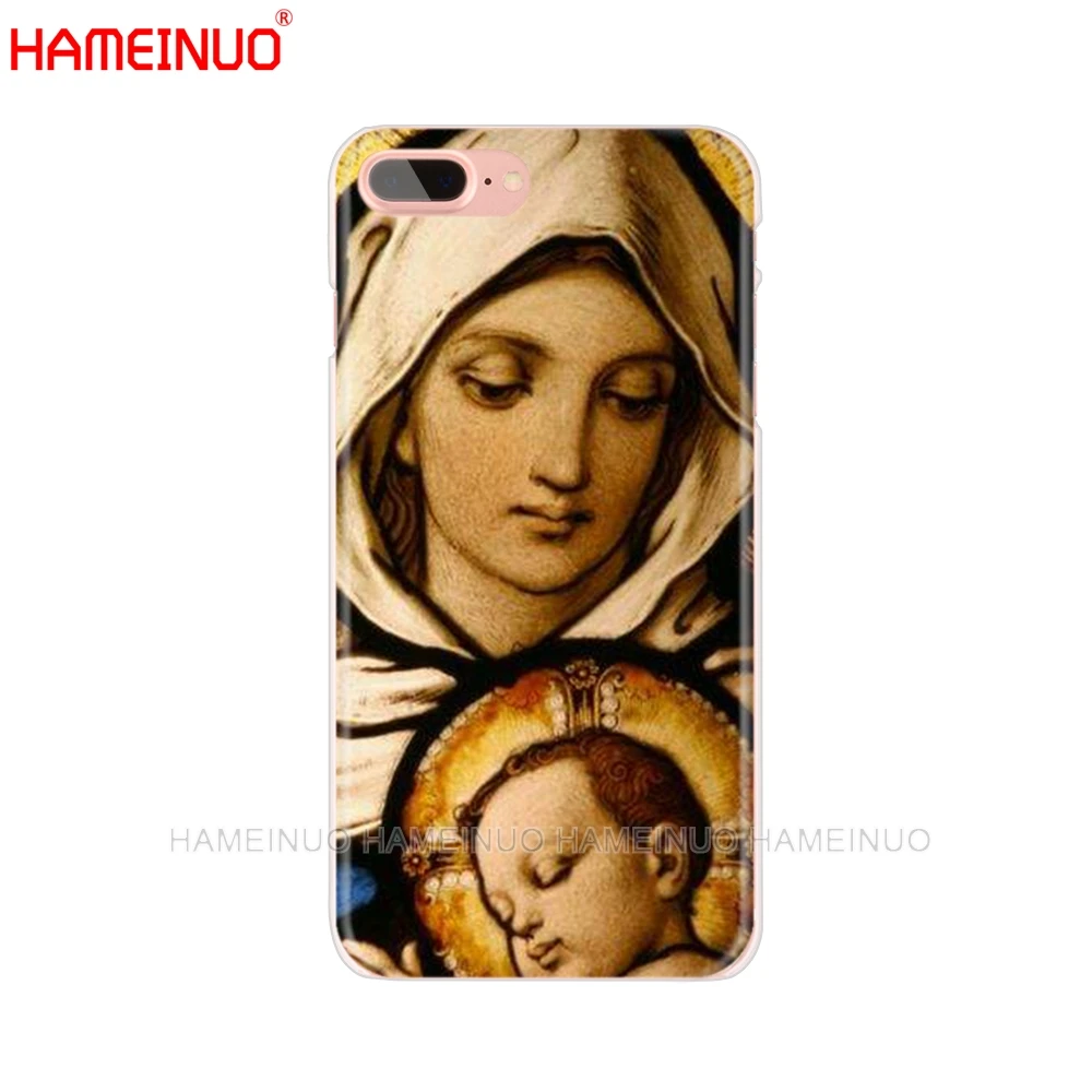 HAMEINUO Дева Мария христианские рождественские Чехлы для сотового телефона iphone X 8 7 6