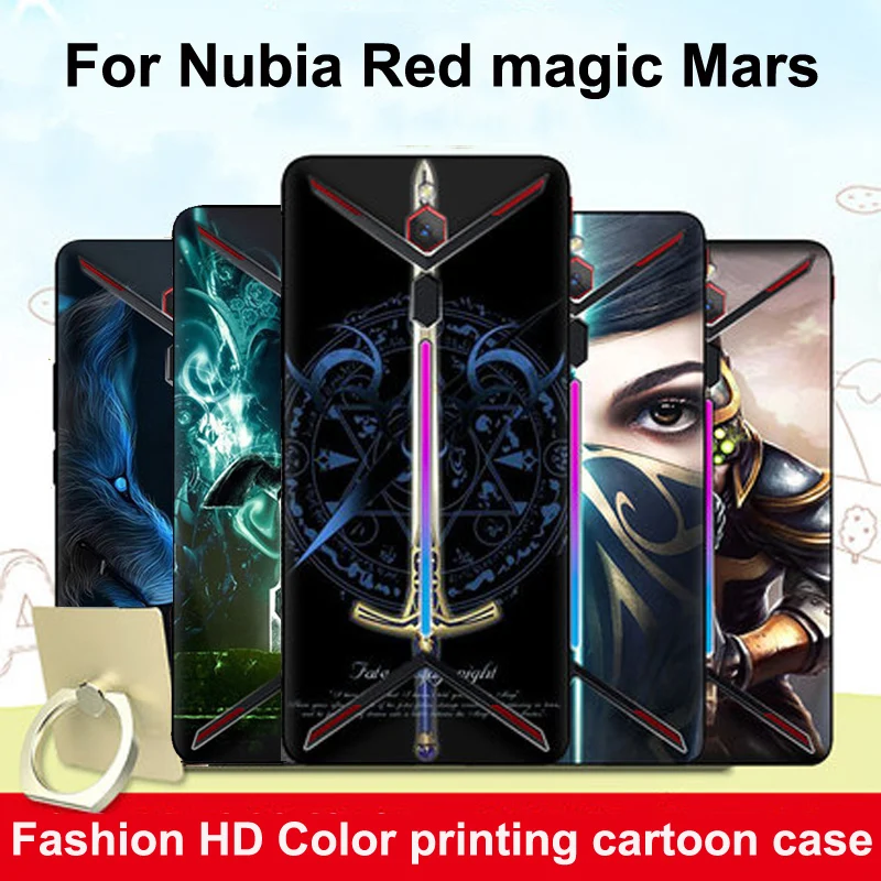 Для zte Nubia Red Magic Mars чехол игровой мультфильм Ультратонкий Мягкий силиконовый чехол красный волшебный Марс игровой телефон NX619J funda