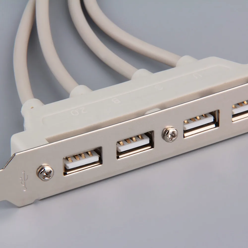 4 порта USB2.0 материнская плата задняя панель расширения кронштейн хоста адаптер