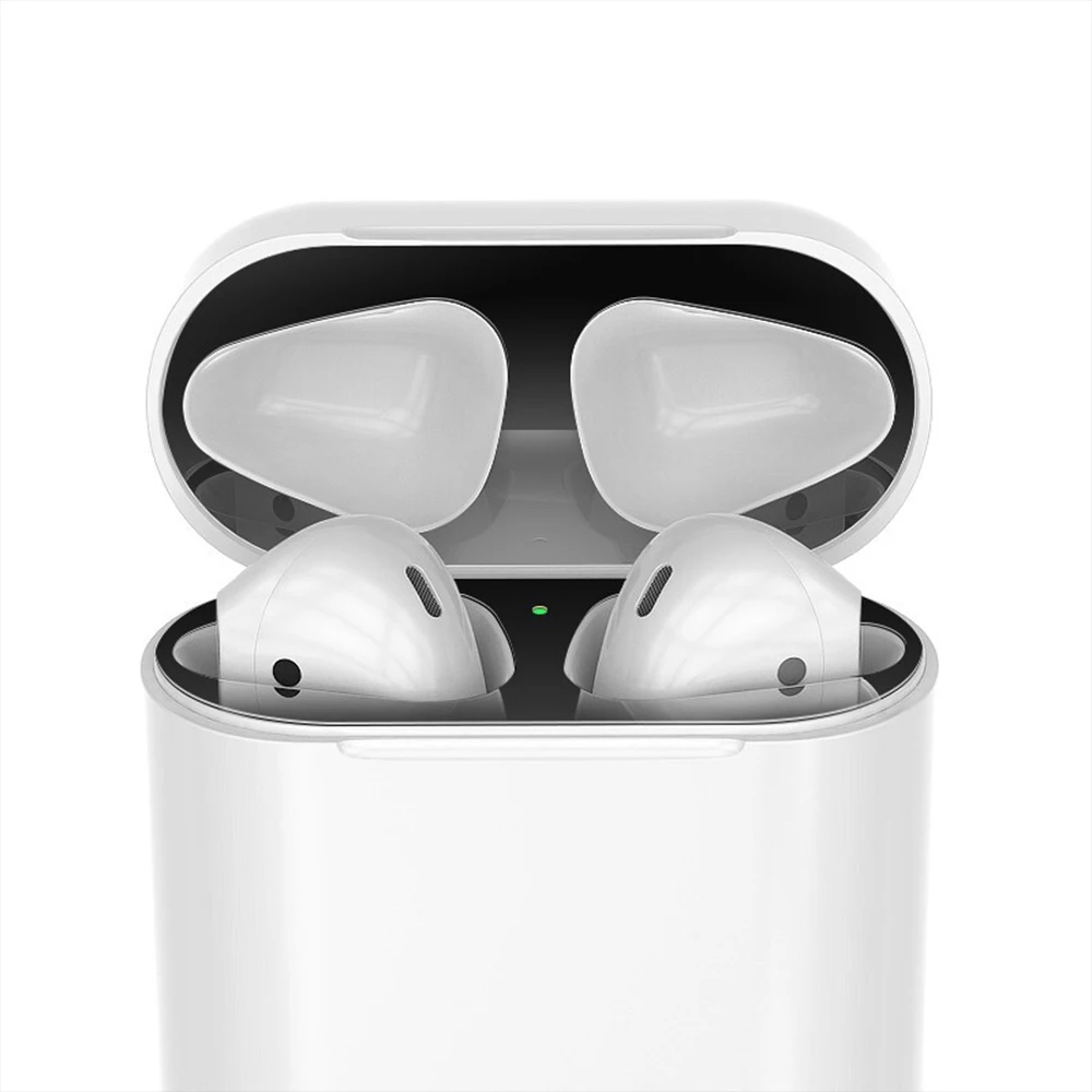 Ультра тонкий металлический стикер для защиты от пыли Airpods 1 пылезащитный 18K
