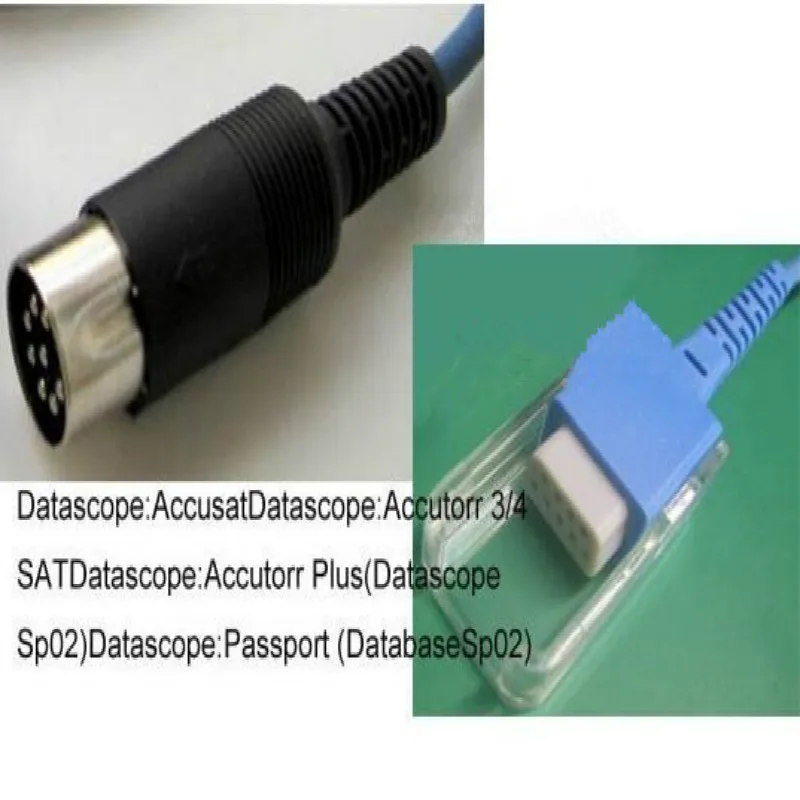 Бесплатная доставка совместимый для Datascope Passport круглый 8pin DB9 Pin Spo2 кабель