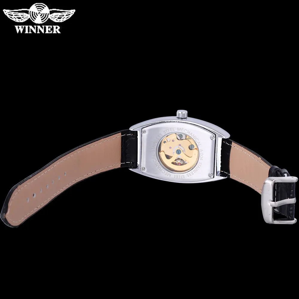 Часы скелетоны Мужские механические с кожаным ремешком|leather band watch|band modelleather