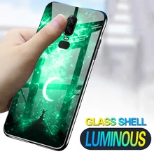 Светящийся чехол s для телефона Oneplus 5 T блестящий стеклянный с