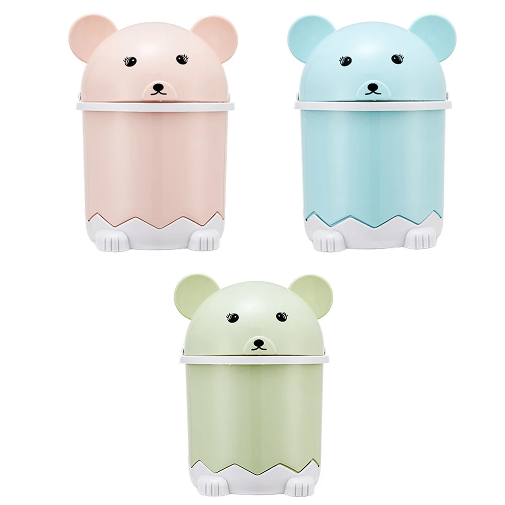 Креативные милые Чехлы для рабочего стола мусорные баки ведро мусора мини кухня