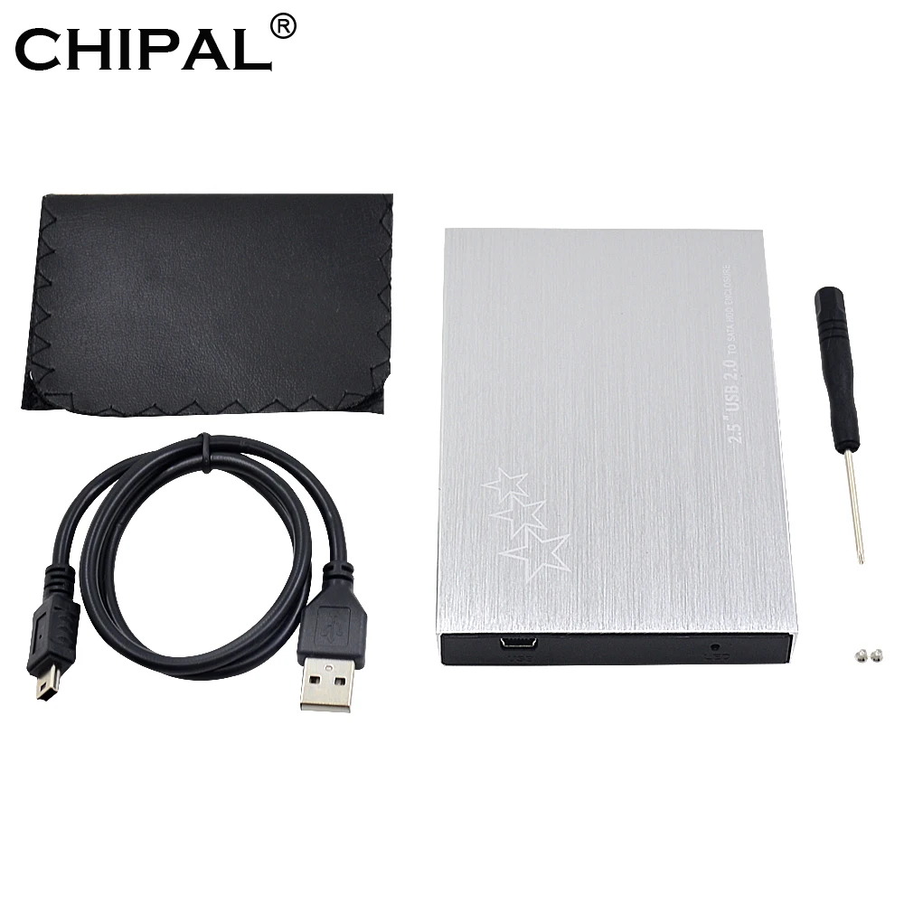 CHIPAL Новый универсальный алюминиевый USB 2 0 для SATA 3 5 &quotHDD SSD чехол внешний корпус