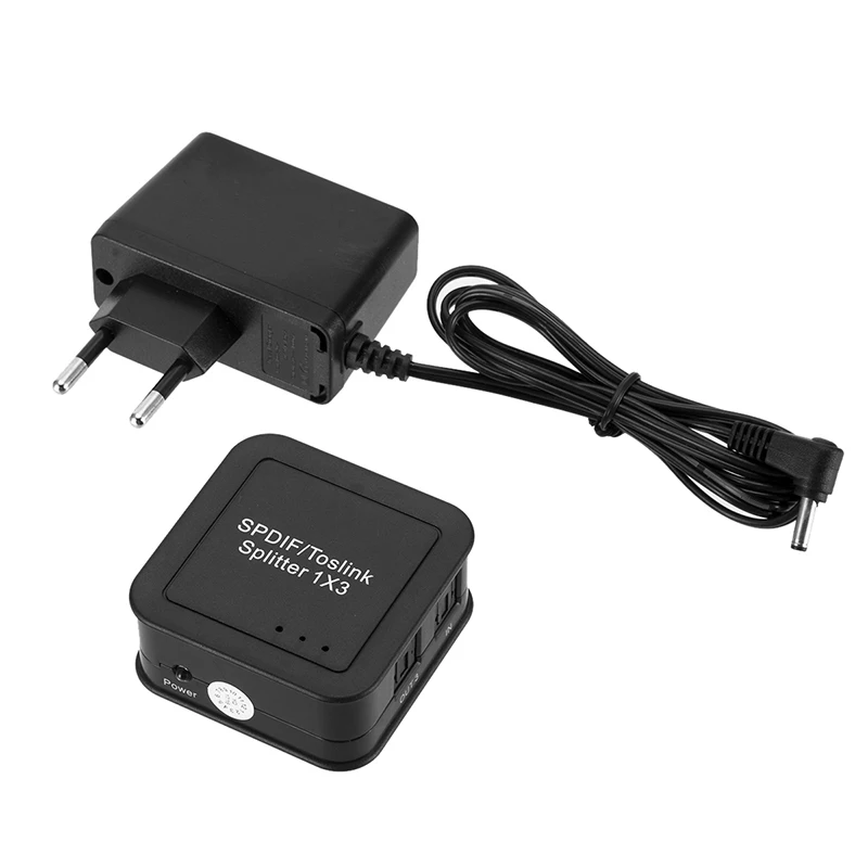 Портативный 1 вход 3 аудио сплиттер адаптер Mini SPDIF TOSLINK Цифровой оптический