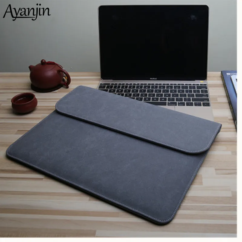 Матовая водонепроницаемая сумка для ноутбука из ПУ 14 15 6 дюйма Macbook Xiaomi Air 13 11 12