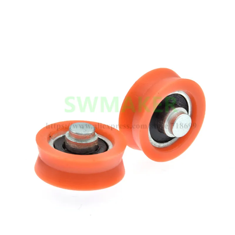 1pcs 6*21*8mm door and window pulley non-standard V groove wheel nylon POM polyformaldehyde bearing | Обустройство дома